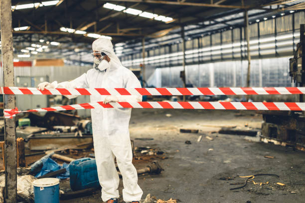 Professional Biohazard technician working in Tabor, IA